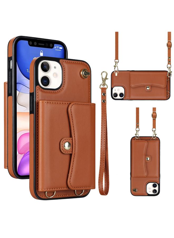 Zaboon Case For iPhone 11 RFID Card Slot Phone Case with Long Lanyard - Image 1