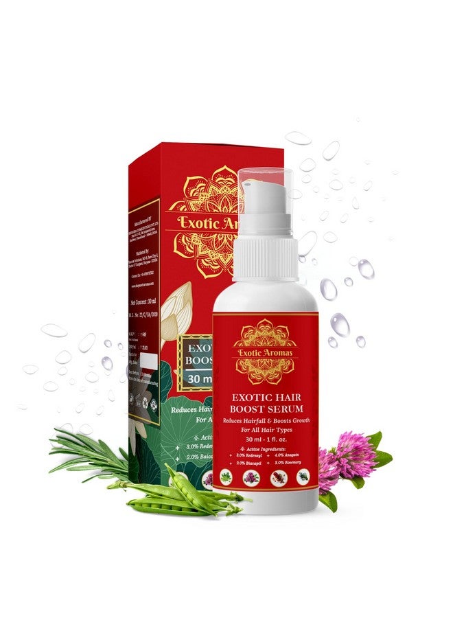 Exotic Aromas -Exotic Hair Boost Serum With 3% Redensyl, 3% Rosemary, 4% Anagain & 4% Biacapil, 30 Ml, For Hair Loss, Hair Growth, Thinning, Baldness, For Thicker & Denser Hair. For Men & Women - Image 1