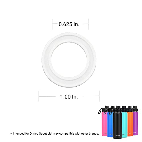 DRINCO Stainless Steel Water Bottle Spout Lid Seal Gasket Replacement (3-pack) - Image 2