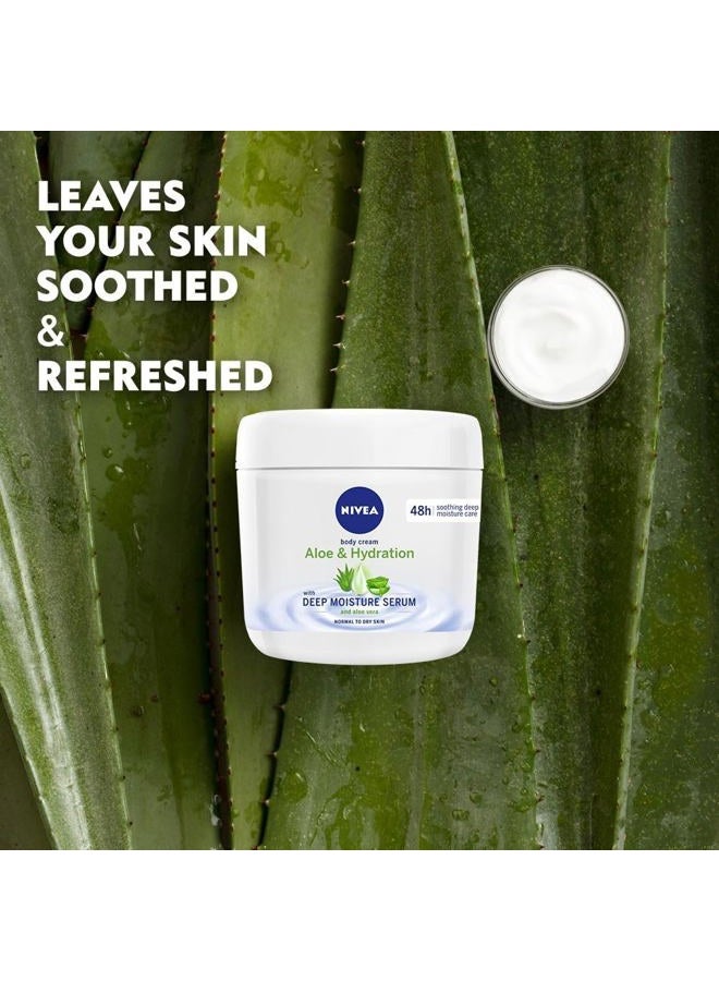Nivea Aloe and Hydration Body Cream 13.52 oz (1) - Image 3