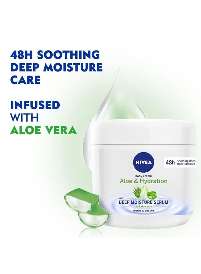 Nivea Aloe and Hydration Body Cream 13.52 oz (1) - Image 2