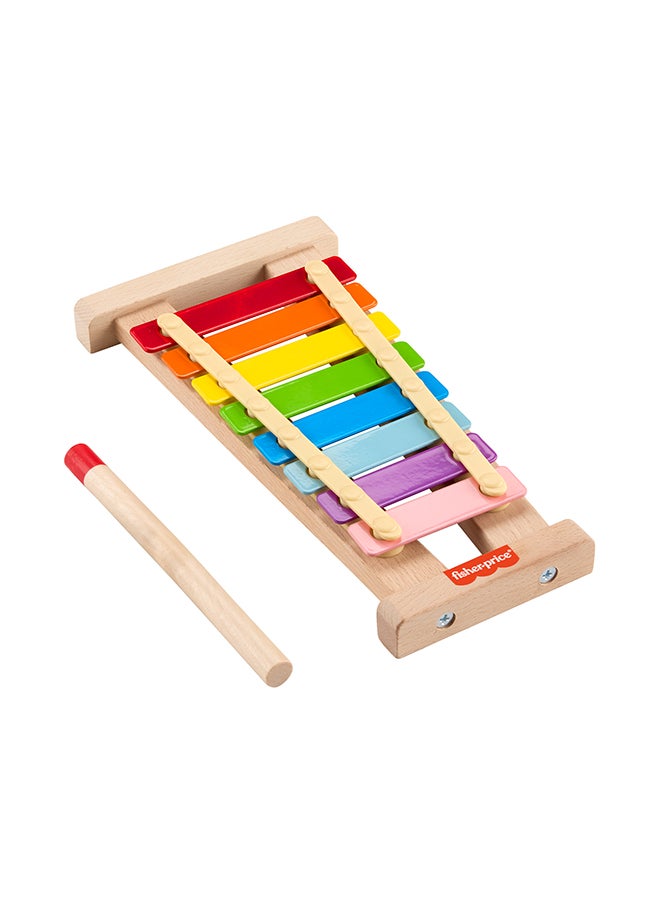 Fisher-Price - Wood Toddler Toy Xylophone, Wooden Musical Instrument For Developmental Play Preschool Kids Ages 2+ Years - Image 1