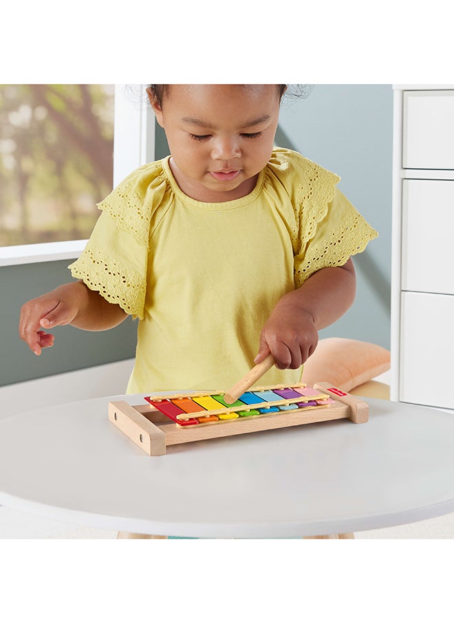Fisher-Price - Wood Toddler Toy Xylophone, Wooden Musical Instrument For Developmental Play Preschool Kids Ages 2+ Years - Image 1