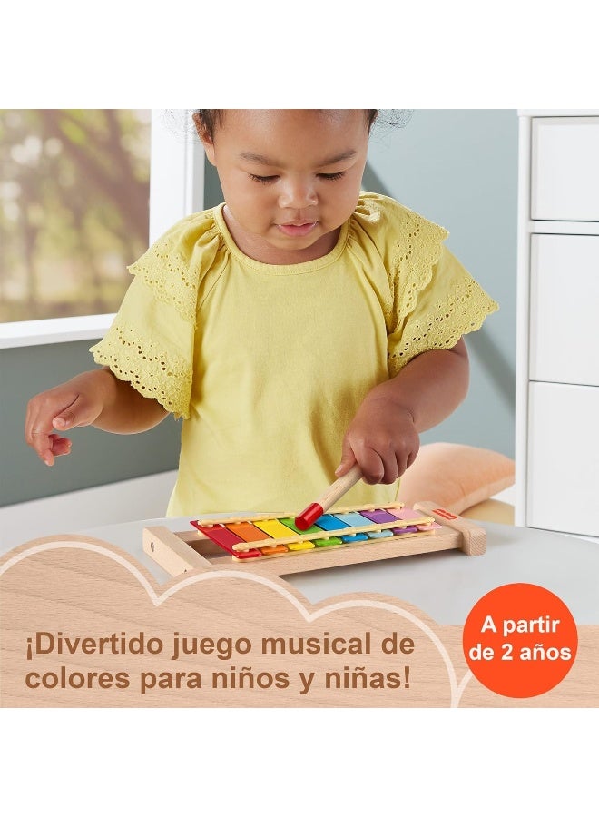 Fisher-Price ​Toddler Musical Toy, Wooden Xylophone, 2 Wood Pieces For Developmental Play For Kids Ages 2+ Years  - Image 3