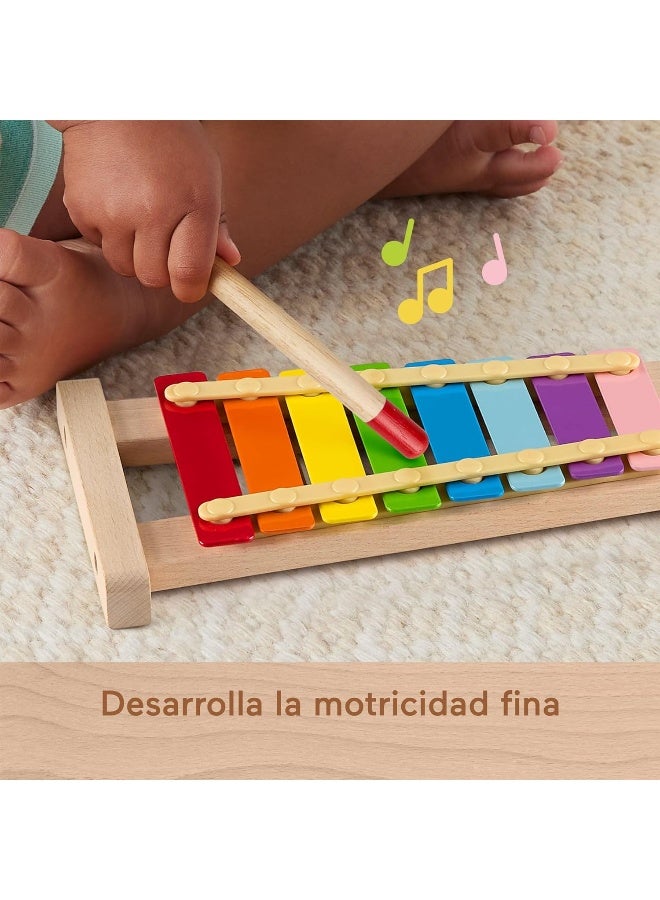 Fisher-Price ​Toddler Musical Toy, Wooden Xylophone, 2 Wood Pieces For Developmental Play For Kids Ages 2+ Years  - Image 5