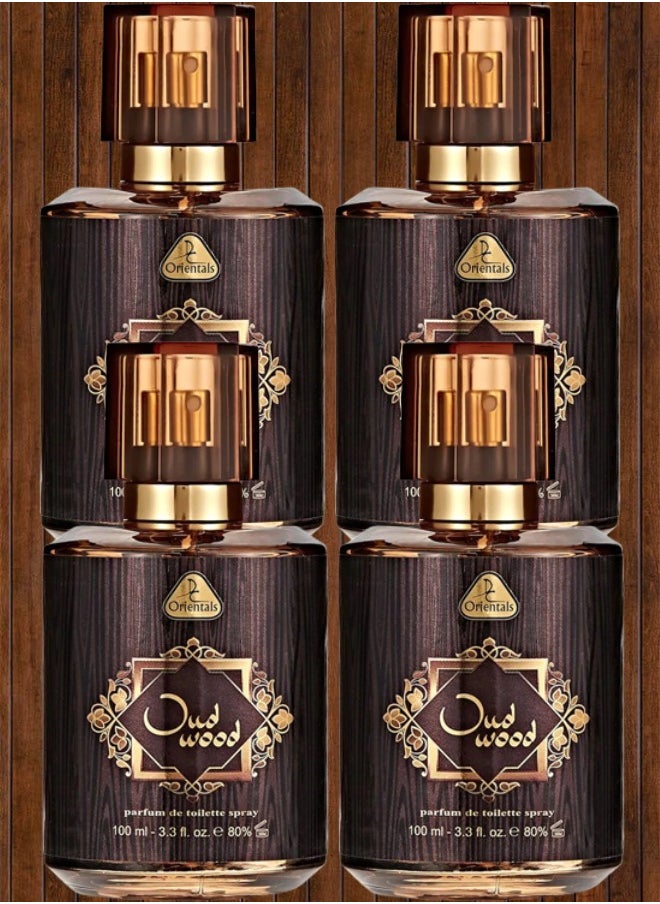 دورال كولكشن 4 قطع عطر عود وود 100 مل  - Image 1