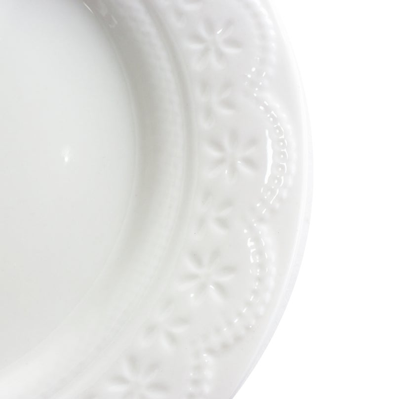 لا ميسا طقم عشاء بورسلان من لا ميسا باللون الأبيض 16 قطعة - Image 4