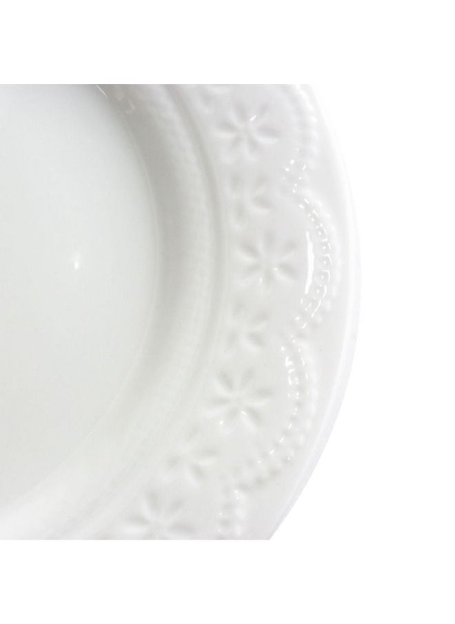 La Mesa 16 Pcs Dinner Set Serve 4 Lacy Super White  - Image 2
