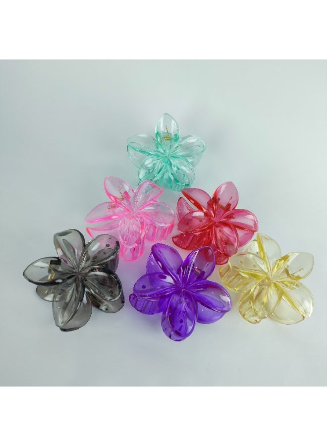 2 توكة شعر مشبك على شكل وردة - Image 1