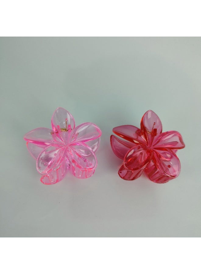 2 توكة شعر مشبك على شكل وردة - Image 3