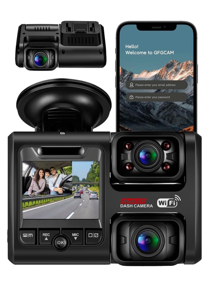 PRUVEEO - 2160P Dash Cam, Front and Inside 1080P Dual FHD, Single-Channel 2160P, Built-in WiFi and GPS, 24H Parking Monitor, 2 Inch LCD Camera, G-Sensor, with 64G Card - Image 1