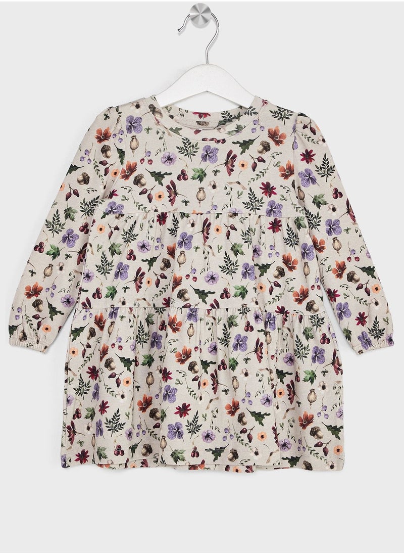 NAME IT - Kids Floral Print Tiered Dress - Image 1