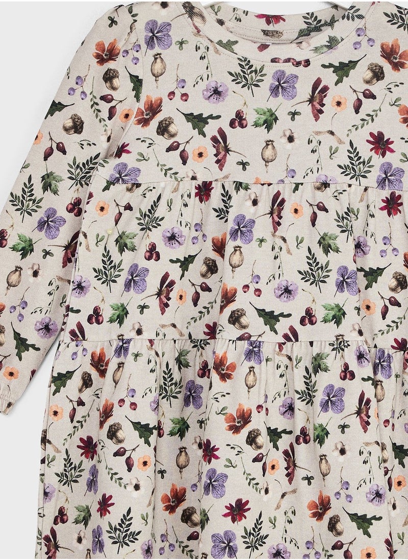 NAME IT - Kids Floral Print Tiered Dress - Image 1