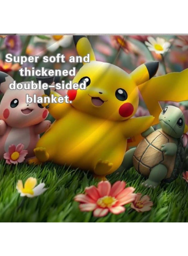 general Children's or student cartoon flannel thin blanket (warm and comfortable, suitable for sleep, games) 100cm*150cm - 623 - Image 5