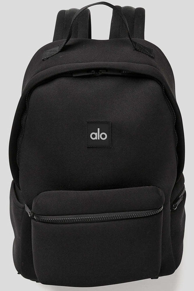 alo ALO double-shoulder backpack, water-resistant matte black fitness bag - Image 1