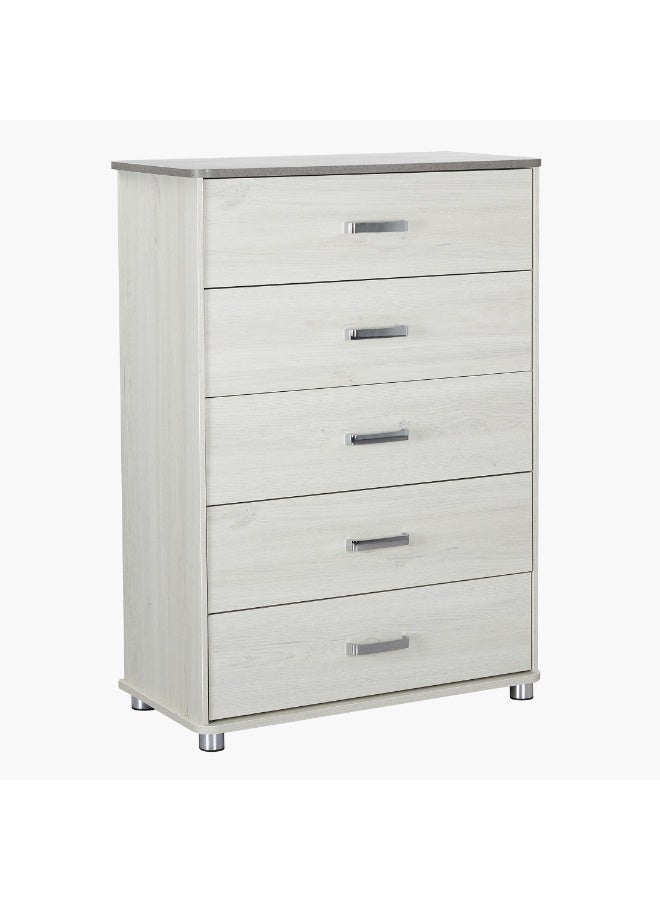 Home Box Alina Chest Of 5-Drawers 111.5 X 80 X 39 Cm  - Image 4
