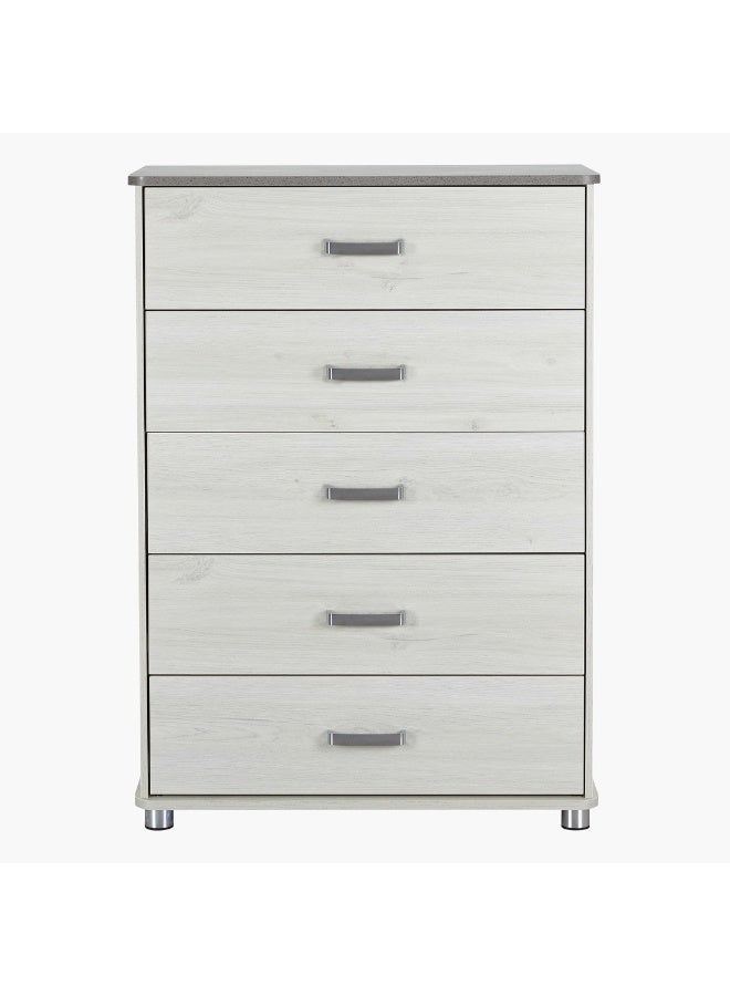 Home Box Alina Chest Of 5-Drawers 111.5 X 80 X 39 Cm  - Image 2