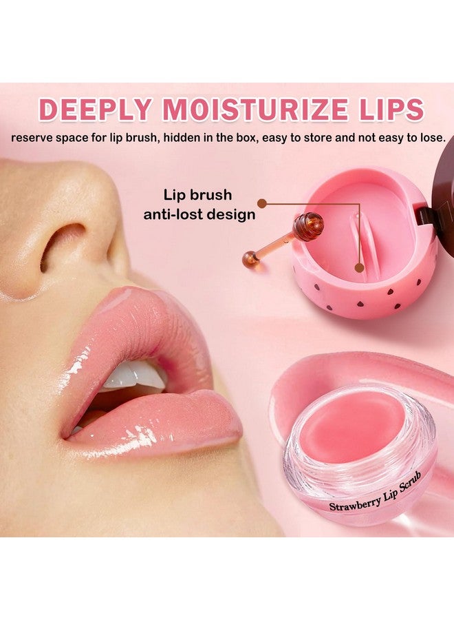 كيو اي يو اف اس اس اي مرطب شفاه QIUFSSE Honey Pot، 3 قطع مرطب شفاه بنكهة جوز الهند والبطيخ والفراولة، مرطب شفاه النحل مرطب شفاه العسل، قناع شفاه يمنع الجفاف والتشقق طوال الليل - Image 5