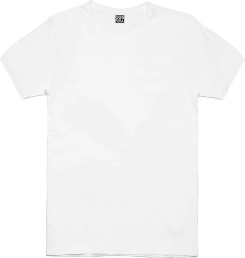 Rock&Roll Plain, Unprinted White Women's 2-Piece Eco Pack T-Shirt