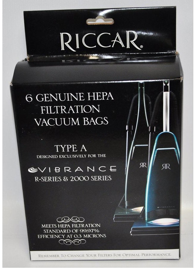 Vibrance Type A Original HEPA Vacuum Bags 6 Pack RAH-6