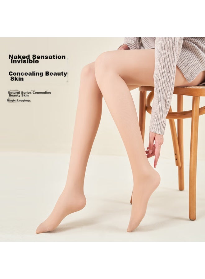 BONAS Baonais Thick Black Stockings, Summer Bare Leg Miracle, Women's 200d Compression Stockings, Thin Leggings, Velvet Flesh-colored Pantyhose - Image 2