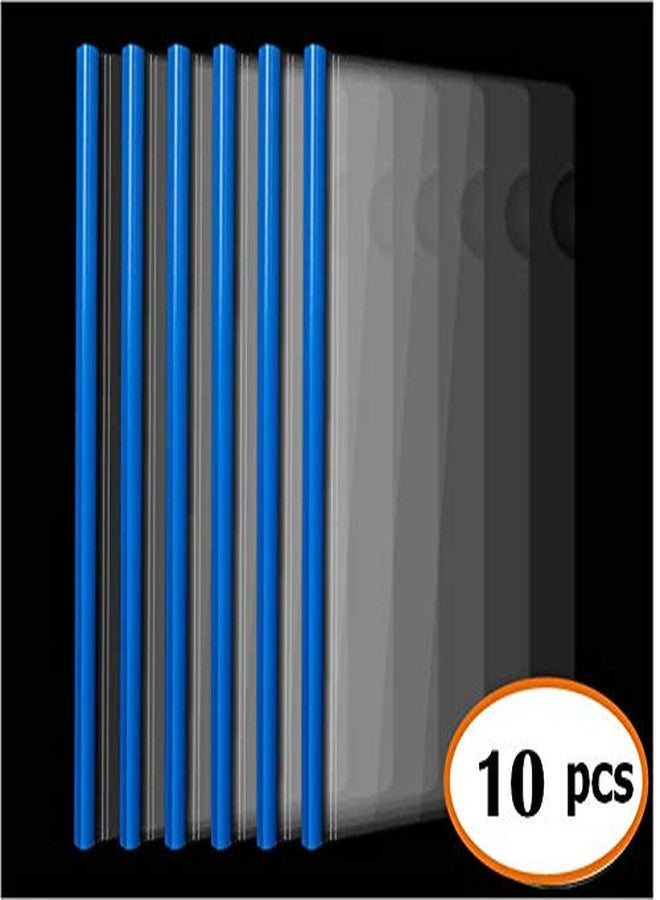 AKAHA Plastic File Folder 10mm Sliding Bar Report Covers, 40 Sheet Capacity, Transparent Resume Presentation File Folders Organizer Binder for A4 Size Paper, 10 Pcs - Image 2