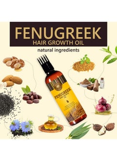 Old Tree Old Tree Fenugreek Oil for Hair Growth (100ml Methi Oil) - Anti-Dandruff, Hair Fall Control Oil for Women and Men - Carrier Oil for Skin Care and Moisturising Dry Skin  - Image 5
