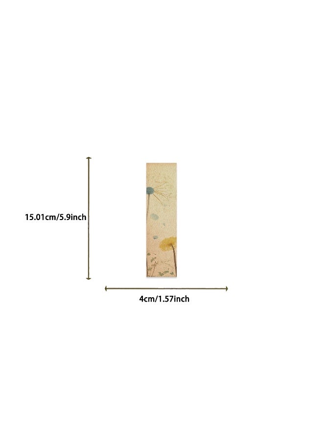30 قطعة من علامات مرجعية على شكل الهندباء للأطفال، علامة مرجعية نباتية طبيعية عتيقة، علامة مرجعية على شكل الهندباء للمدرسة والمكتب والطلاب والمراهقين وعشاق قراءة الكتب، هدايا الفصل الدراسي - Image 2