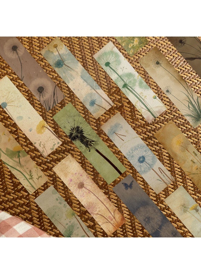 30 قطعة من علامات مرجعية على شكل الهندباء للأطفال، علامة مرجعية نباتية طبيعية عتيقة، علامة مرجعية على شكل الهندباء للمدرسة والمكتب والطلاب والمراهقين وعشاق قراءة الكتب، هدايا الفصل الدراسي - Image 4