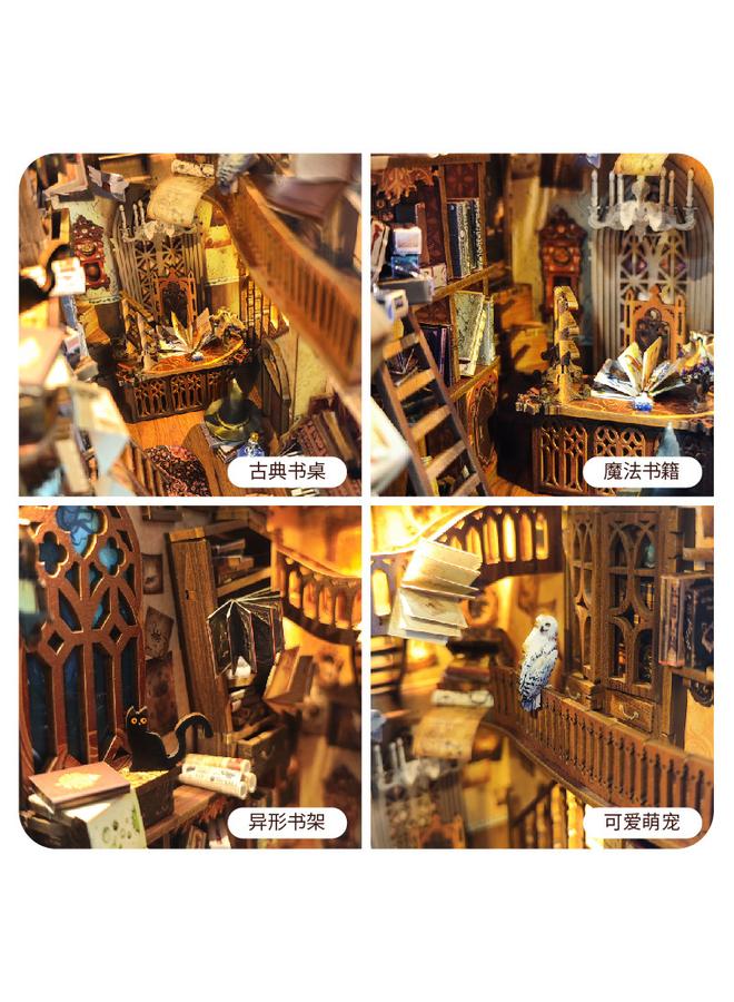 Bluejw DIY Cabin Magic World 3D Handmade Assembled Book Stand Desktop Model Toy For Holiday Gifts - Image 3