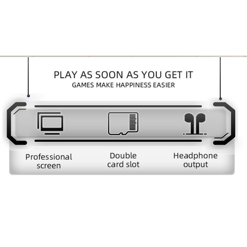 Handheld Game 3.5-inch IPS High-clear Screen Open Source Game Console 64-bit 3D Simulator Rechargeable Long endurance Massive games Dual Card Memory Design Play on TV Portable Gaming Player - Image 2