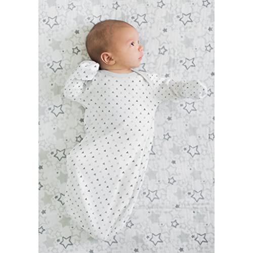 SwaddleDesigns Unisex Baby, Sterling Tiny Triangles, Newborn 0-3 Month - Image 3