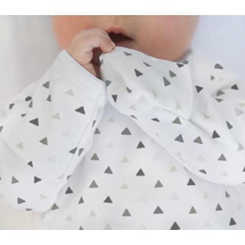 SwaddleDesigns Unisex Baby, Sterling Tiny Triangles, Newborn 0-3 Month - Image 2