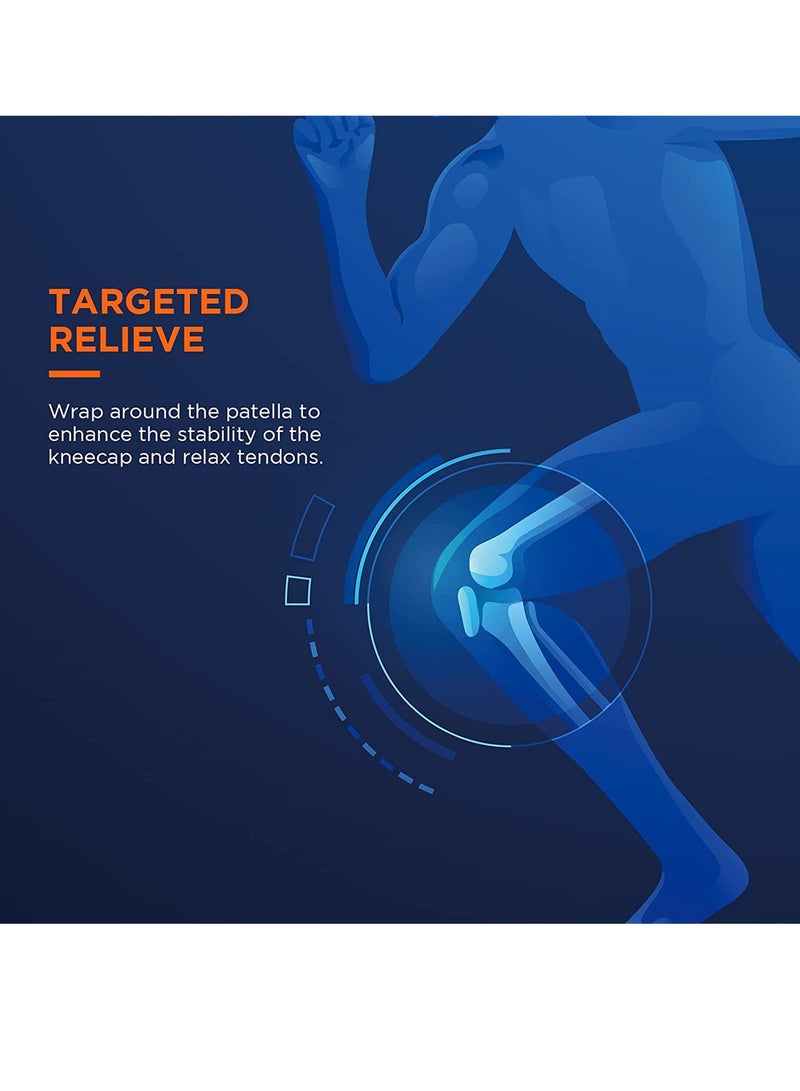 أكمام ضغط للركبة للرجال والنساء، عبوة 2 دعم للرياضة والتعافي، حماية قصوى للركبة - Image 4