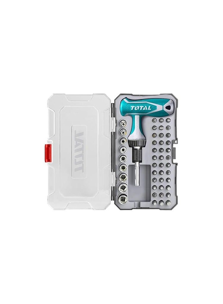 TOTAL 47 PCS T-handle wrench screwdriver set - Image 1