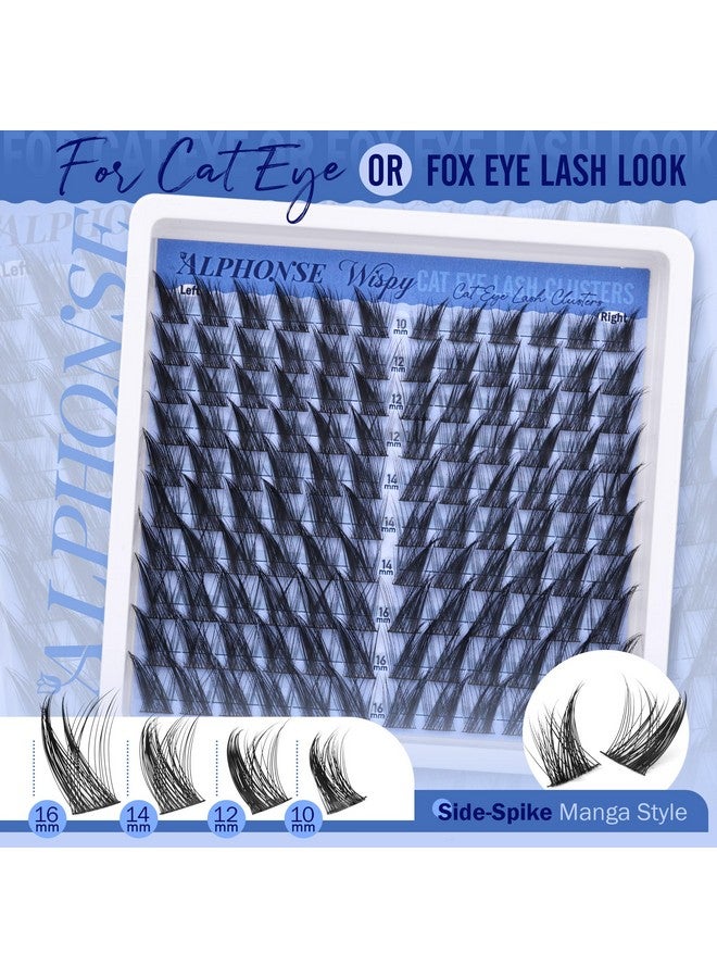 alphonse Cat Eye Lash Clusters Kit Wispy Cluster Eyelash Extensions Kit 10-16mm Individual Lashes Clusters Natural DIY Lash Extension Kit for Beginners with Lash Bond and Seal by ALPHONSE - Image 4