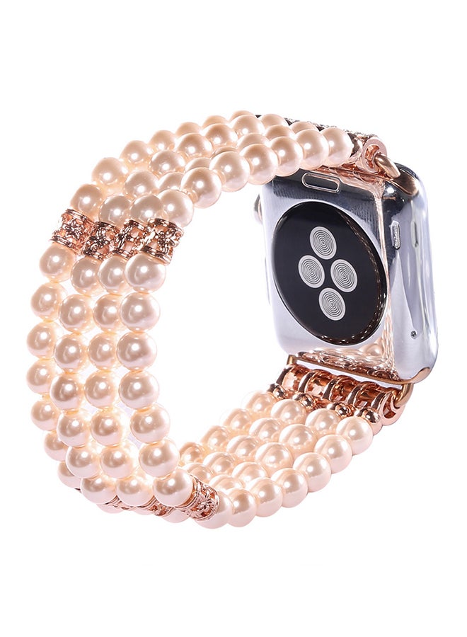 ISank Elastic Rope Replacement Band For Apple Watch Series 1/2/3 38mm Pink - Image 2