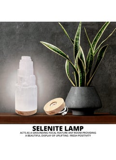 Himalayan Glow Large Authentic Handmade Moroccan Selenite More Calming Than Salt Lamps Or Himalayan Salt Lamps Amazing Selenite Crystal Lamp 4-7 Lbs  - Image 3
