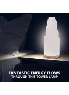Himalayan Glow Large Authentic Handmade Moroccan Selenite More Calming Than Salt Lamps Or Himalayan Salt Lamps Amazing Selenite Crystal Lamp 4-7 Lbs  - Image 5