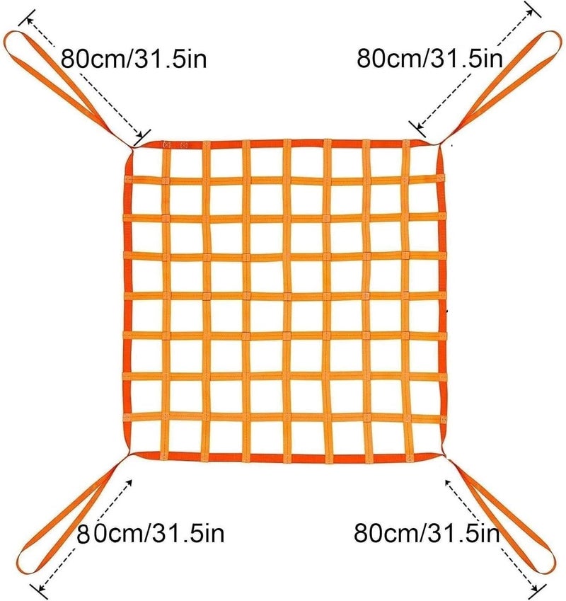 Lifting Net Straps - Polyester Cargo Lifting Net - Lifting Hoisting Net, Cargo Hanging Net, Lift Sling Net, Elastic Cargo Netting, Anti-Tear Strong Load-Bearing Net, Load 0.3-3.5 Ton (Size : - Image 3