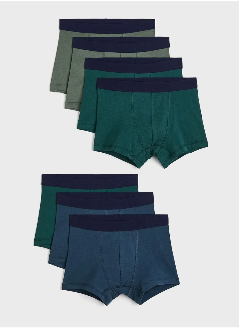 اتش اند ام Kids 7-Pack Boxer Shorts