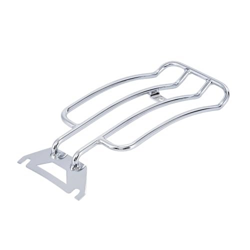 CELOMT Solo Seat Luggage Rack Fit Harley Touring FLH/T FLHT Electra Glide FLTR Road Glide Road King 1997-2024 Motorcycle Rear Fender (Chrome) - Image 2