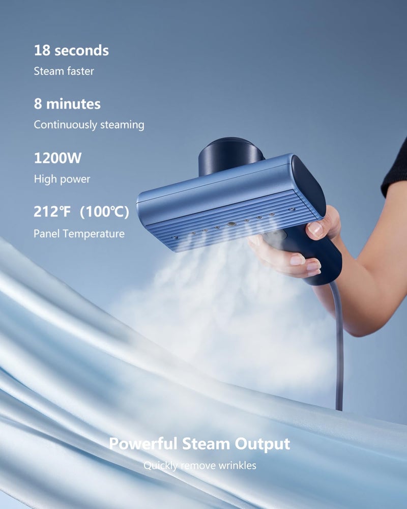 Nexdoo G9 Steam 2-in-1 Professional Handheld Travel Steamer for Clothes, Just 1lbs Lightly, 8 Minutes of Continuous Strong Steam, 1200W Light Steam Iron for travel and home - Image 3