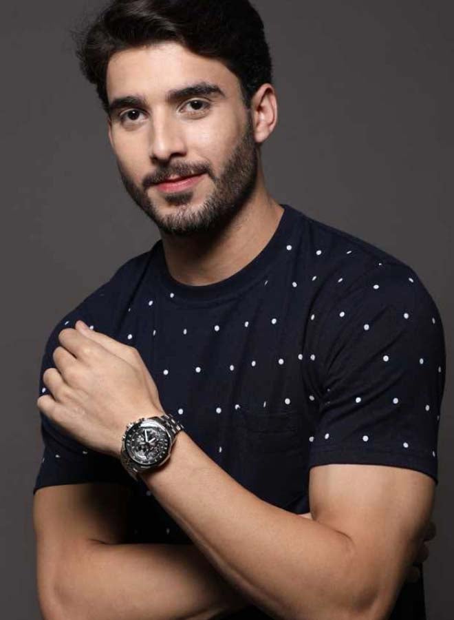 كاسيو ساعة يد كرونوغراف بسوار من الستانلس ستيل طراز EF558D-1AV رجال - Image 4