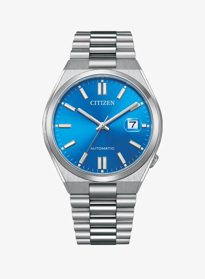 Citizen Men's Analog Tonneau Shape Stainless Steel Wrist Watch NJ0158-89L 40 Mm