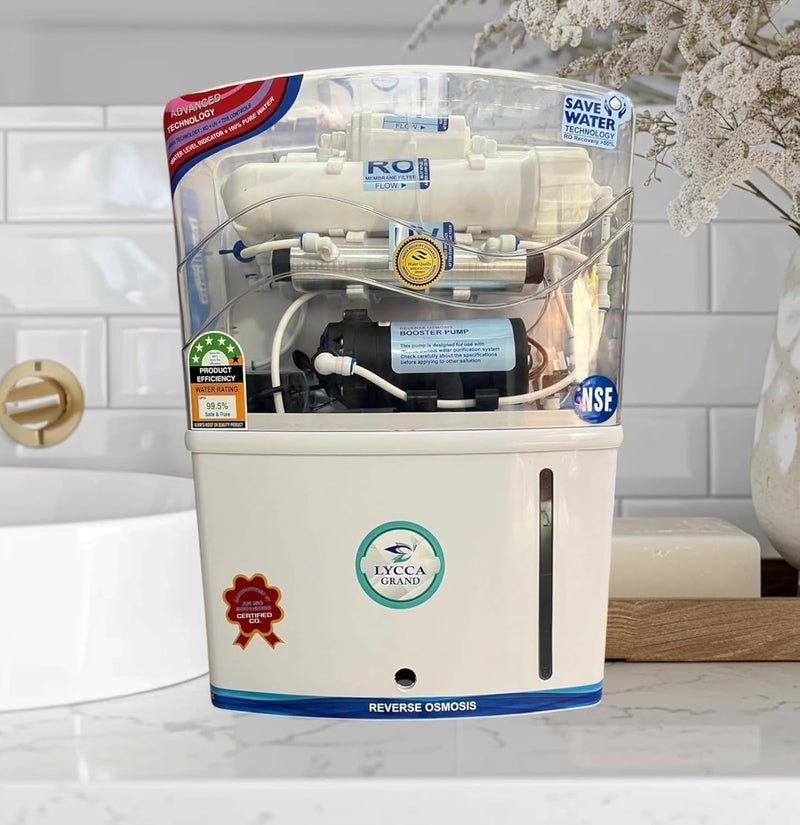 LYCCA Lycca Grand RO Water Purifier with Advanced Filtration Save Water Technology HighEfficiency Booster Pump NSF Certified 995 Purity Home Kitchen Use - Image 5