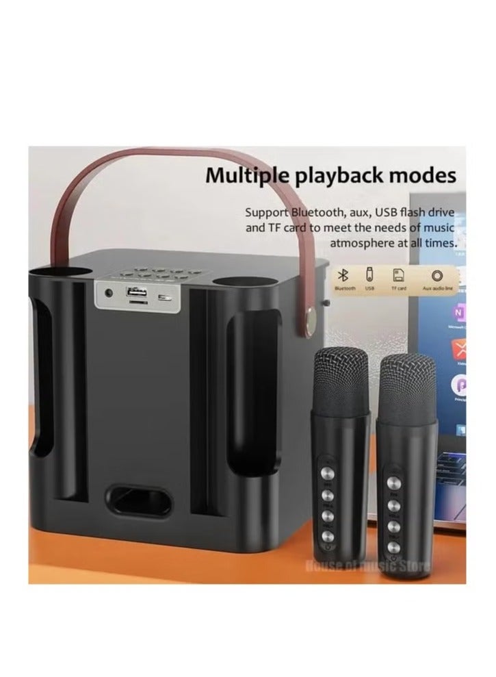 JAJEEK M23 PLUS RGB Karaoke Bluetooth Speaker – Portable Wireless Speaker with RGB Lights, High-Quality Sound, Karaoke Microphone Support, Bluetooth 5.0, Ideal for Parties, Events, and Home Entertainment - Image 3