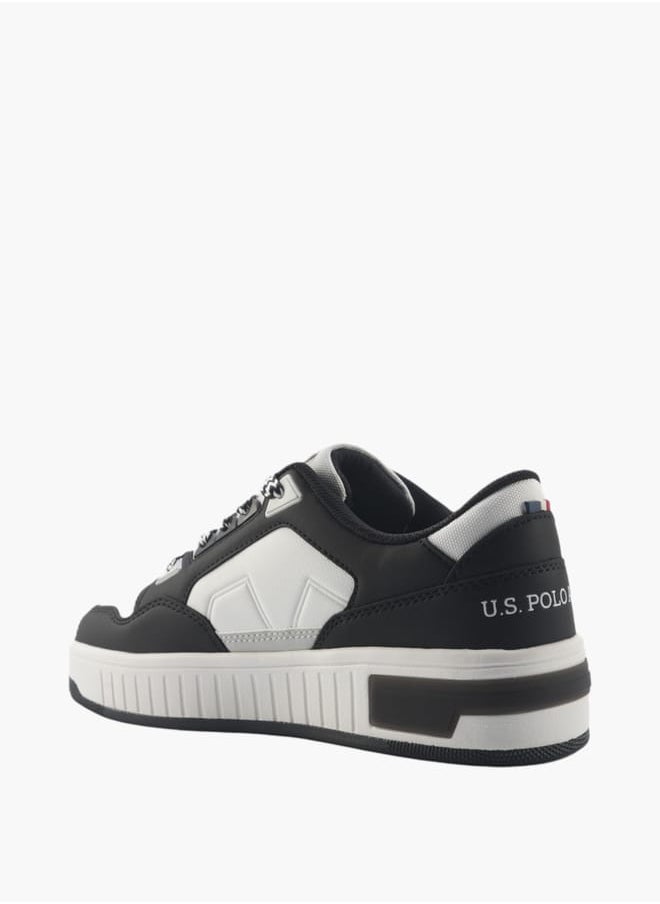 Women's Panelled Lace-Up Sneakers
