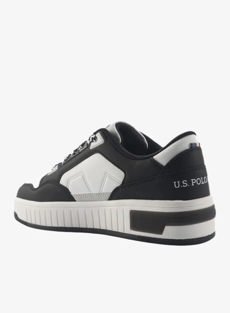 U.S. Polo Assn. BLACK Women's Panelled Lace-Up Sneakers for Women | Best Price UAE