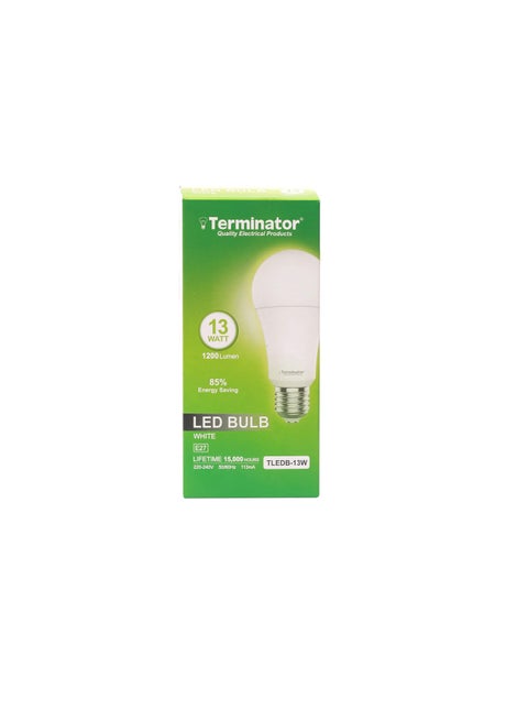 LED Bulb 13W White E-27 TLEDB 13W ESMA Approved Terminator
